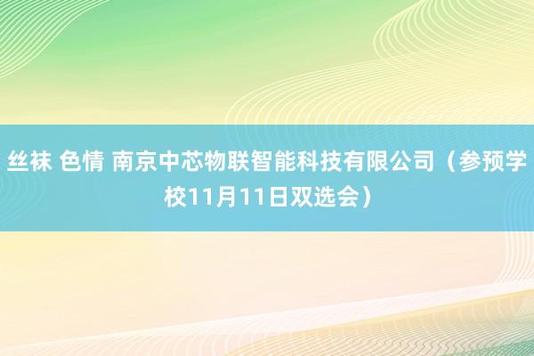 丝袜 色情 南京中芯物联智能科技有限公司（参预学校11月11日双选会）