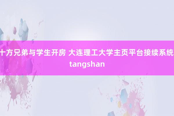 十方兄弟与学生开房 大连理工大学主页平台接续系统 tangshan